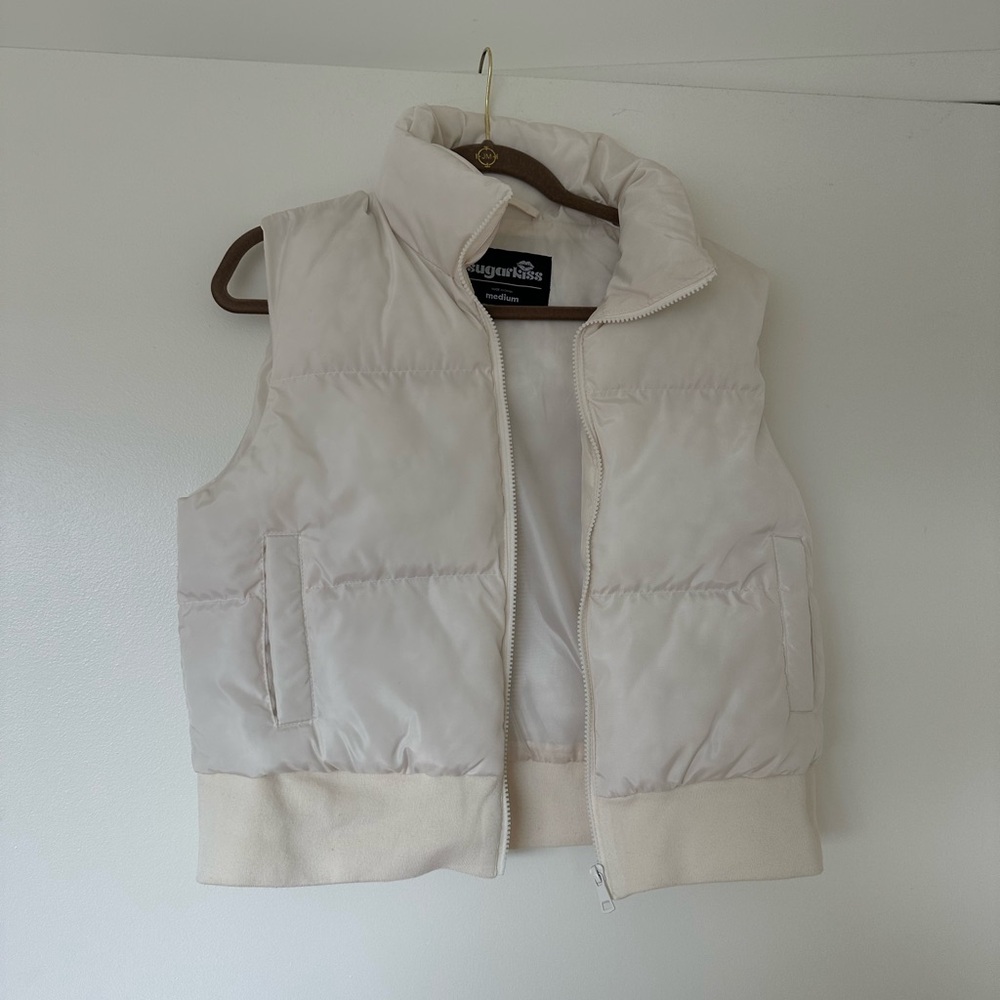White Sugarkiss Vest with Pockets